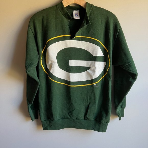LOGO 7 Tops - Vintage Logo 7 Green Bay Packers Logo Sweatshirt Size Medium